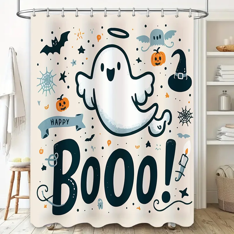 بو! ستارة دش تحت عنوان الهالوين تتميز بالأشباح والقرع وإكسسوارات الحمام المزخرفة للموسم المخيف! (الصنف # 12345