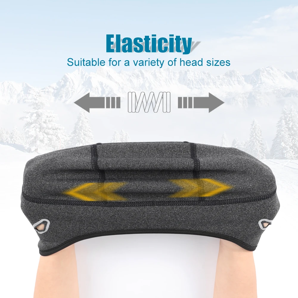 Winter mützen thermisch wind dicht Laufsport hut weiche Streck mützen Ohr warm Helm Liner Wandern Radfahren Ski Snowboard Mütze Männer