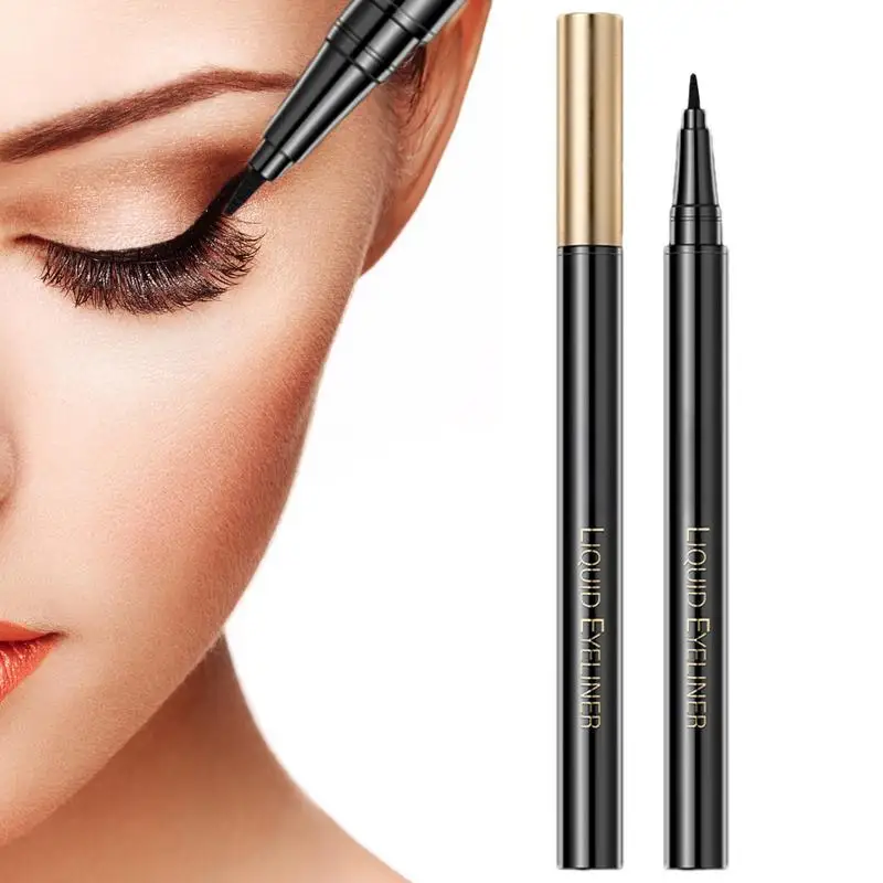 Vloeibare Eyeliner Waterdichte Fijne Langdurige Vloeibare Eyeliner Waterpen Vrouwen Snel Droog Gladde Eyeliner Make-Up Accessoires