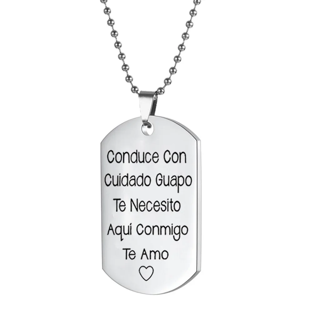 Stainless steel Spanish keychain, given to family and friends