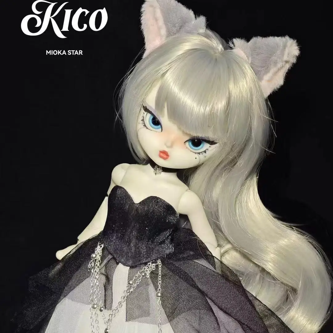 

Оригинальная кукла Kico 6 баллов Bjd, серия Urban Meow Girl, Подвижная кукла из смолы, Ragdoll, черная кошка, Шиншилла, ограниченная серия, модель игрушки