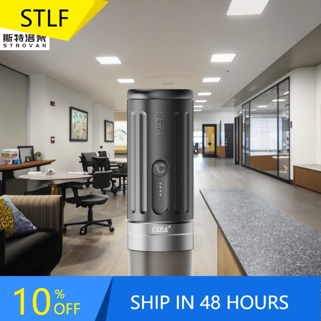 

STLF Mini Portable Espresso Maker USB Battery Newest 20 bar Office Coffee Machine Heating Office Coffee Machine for Hotel PCM03S