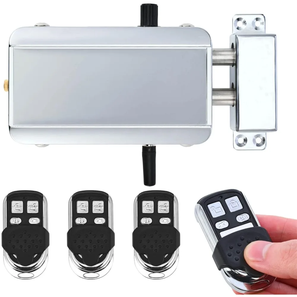 

Electronic Deadbolt Door Lock, Remote Control Door Lock Anti-Theft Home Security Keyless Smart Hidden Door Lock