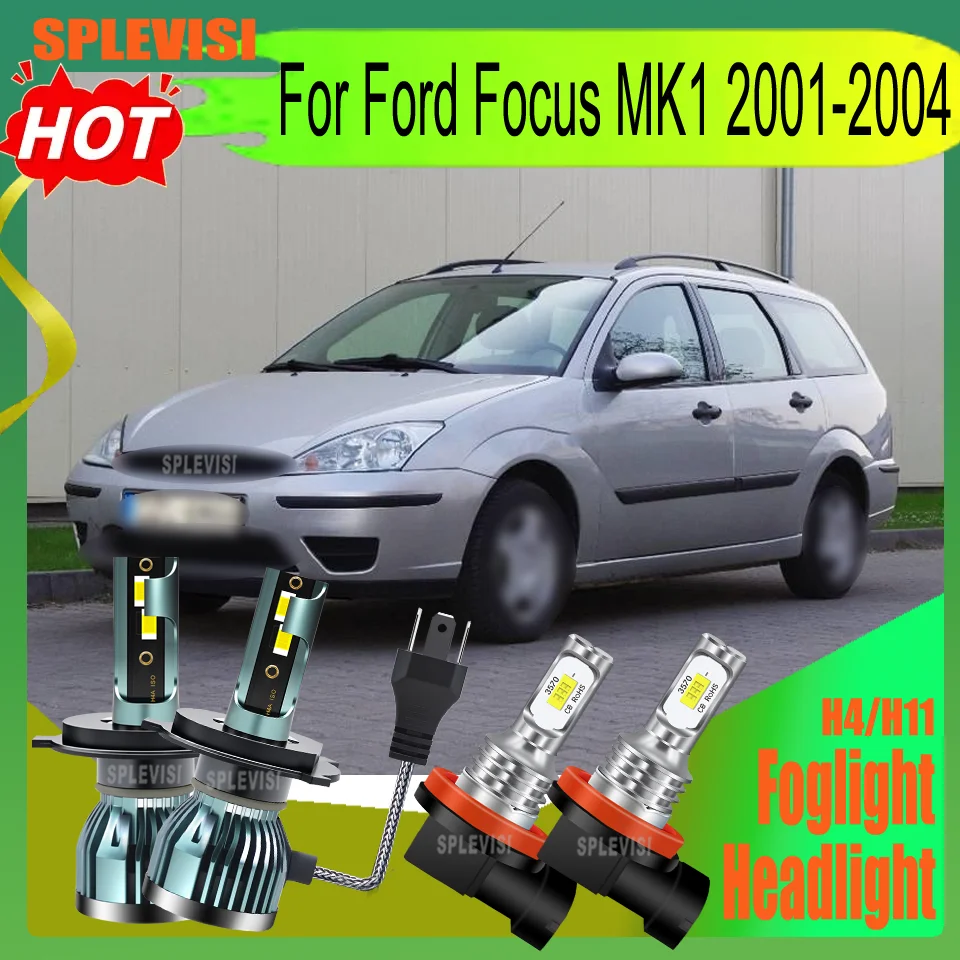 

A lifespan of 60000 hours LED Headlight Foglight Applicable to bad weather Plug and Play For Ford Focus MK1 2001 2002 2003 2004