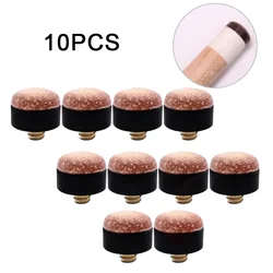 5/10Pcs Pool Cue Screw In Cue Tips Snooker Pool Billards Tip Head Replacement 10mm/11mm/12mm/13mm Suitable For Snooker Cue Parts