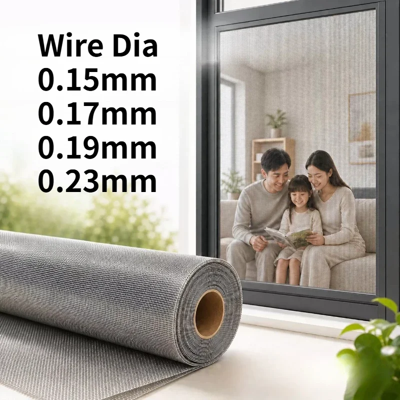 1pcs Household Door and Window Anti Fall Net Anti Cat and Dog Scratching Screen Window 304 Stainless Steel Thicken Screen Meshes