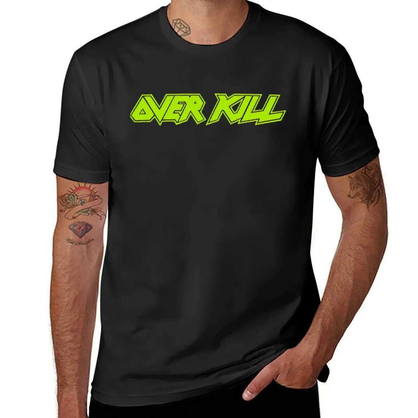 

Overkill (Transparent) Green For Fans T-Shirt oversizeds vintage vintage clothes new edition Men's t-shirts