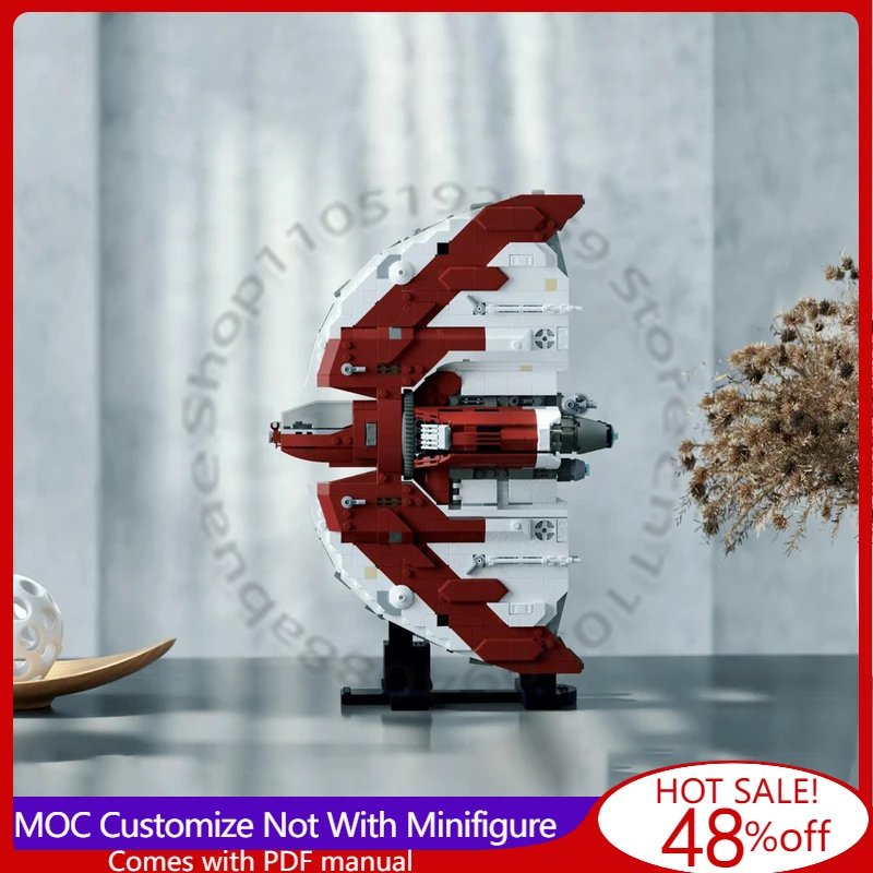 

1378 деталей Star Battle PiXEL-DANs - 75362 - Модификация T6-Shuttle MOC, сборная модульная конструкторная модель, игрушка для самостоятельной сборки, подарок на Рождество