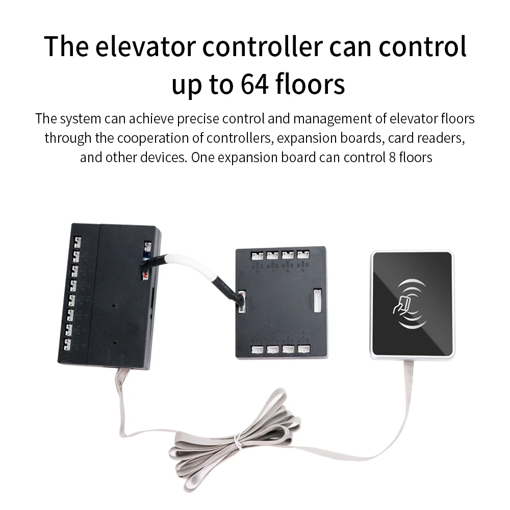 TTHotel Elevator Lift Access Controller Elevator Floor Control Car Roof Relay Panel with Expansion Interface Cascade Board 8-64F