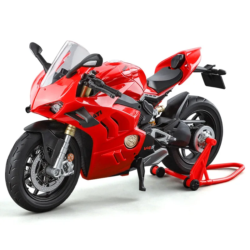 1:9 Ducati V4S alloy motorcycle model simulation, street bike, sports car, fashion decoration, ornaments, high-end gifts