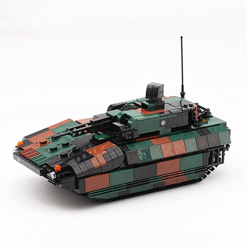 WW2 Military Tank Germany Panzer Tiger Leopard II A6 Heavy Army British Capital Tank Model WW2 Building Blocks Adults Kids Toys