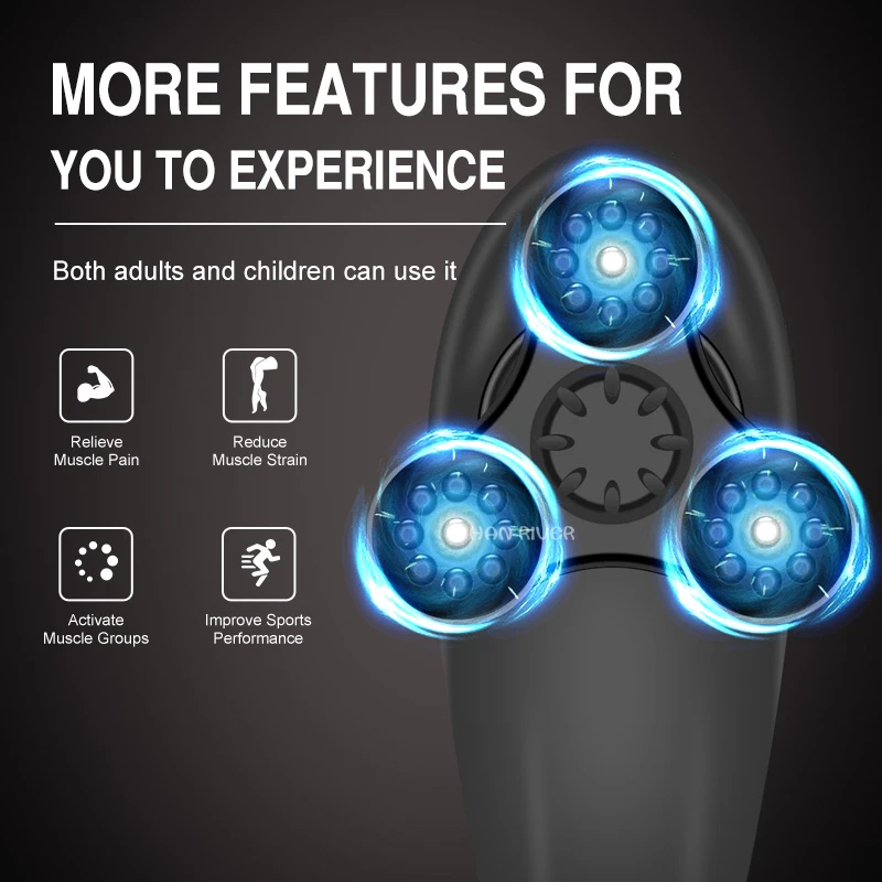 Wireless electric vibration massage hammer, shoulder and waist body massager