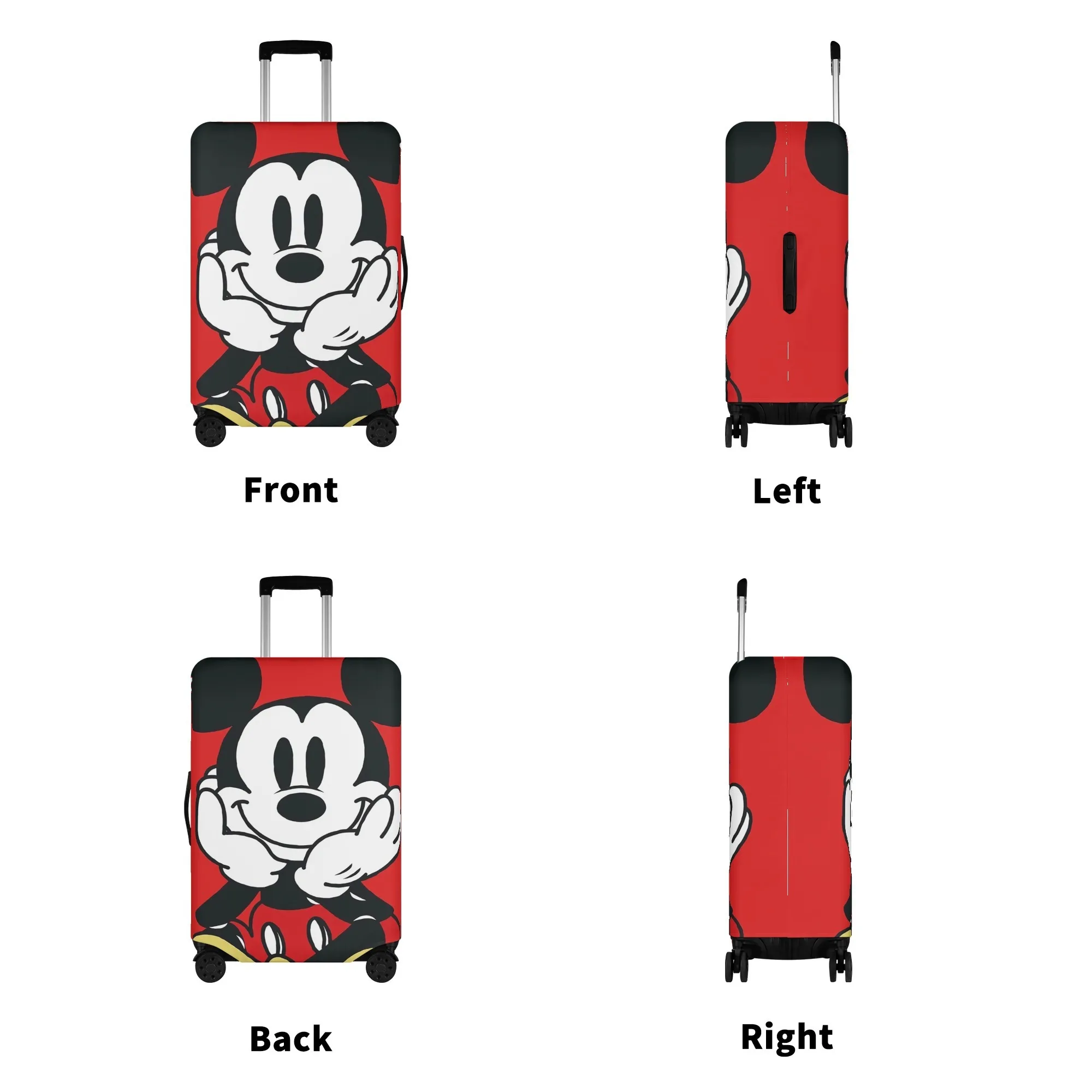 만화 탄성 수하물 케이스 케이스 케이스 케이스와 디즈니 미키 가방 케이스