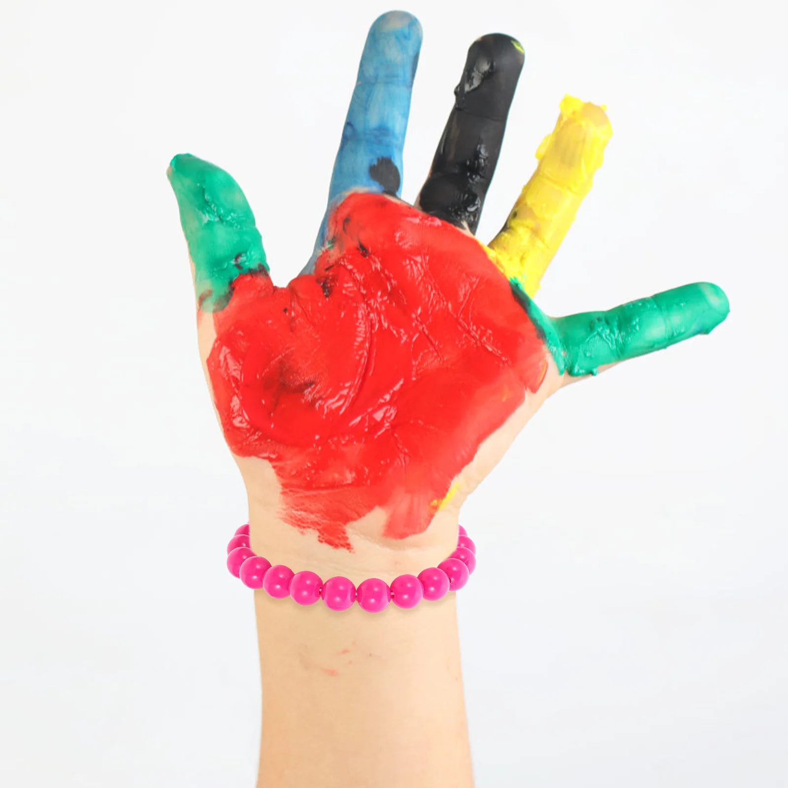 

1 set 1 Set Mardi Gras Beaded Necklace Bracelet Festive Carnival Jewelry Lightweight Party Accessories Creative Beads Chain