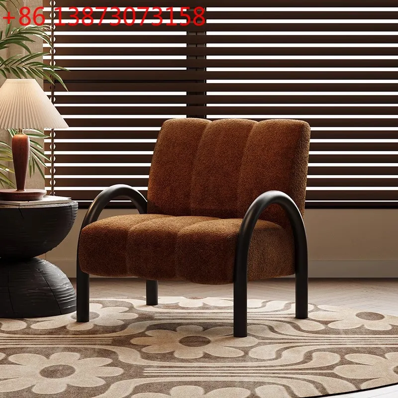 

Кресло для отдыха в средневековом стиле B&B, дизайнерское одиночное кресло-софа, ретро-кресло для гостиной и балкона, кресло для отдыха с откидной спинкой