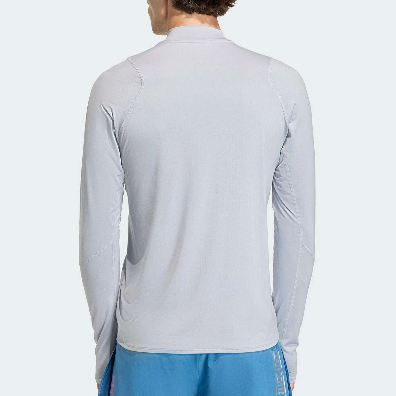 Adidas genuine men's running sports slim fit round neck long sleeved T-shirt KB1510