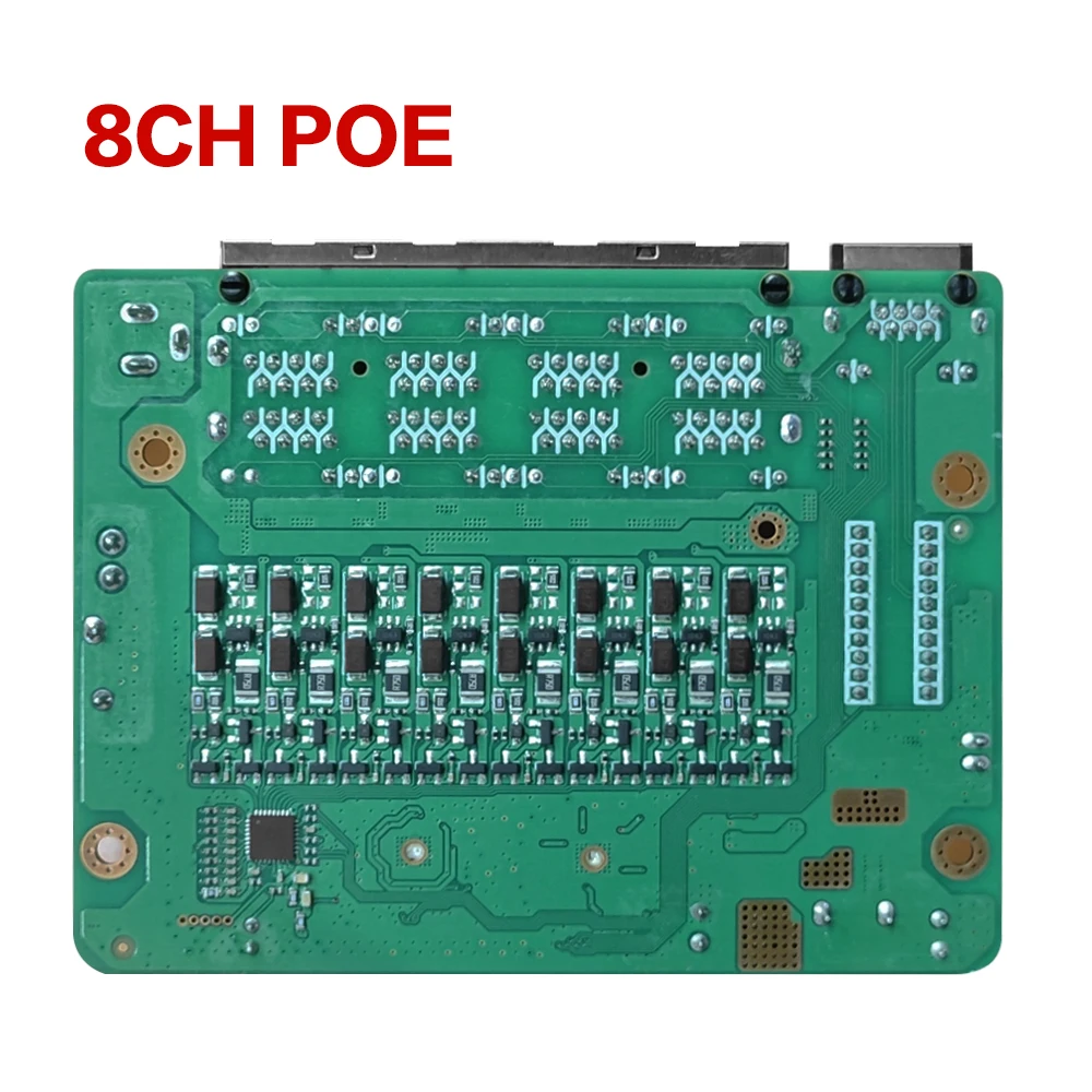 Parti NVR POE 4K 48~52V Switch POE 4/8 porte Ethernet 10/100Mbps 12+36-&data per sistema di telecamere di sicurezza NVR/CCTV POE 4K