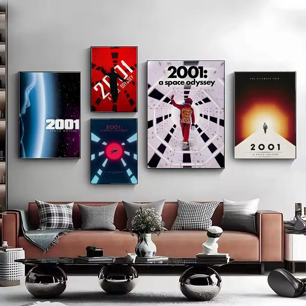 Film 2001 A S-Space O-Odyssey HAL 9000 Poster Stylish Wall Art for Living Room Bedroom Study Home Decor Gift