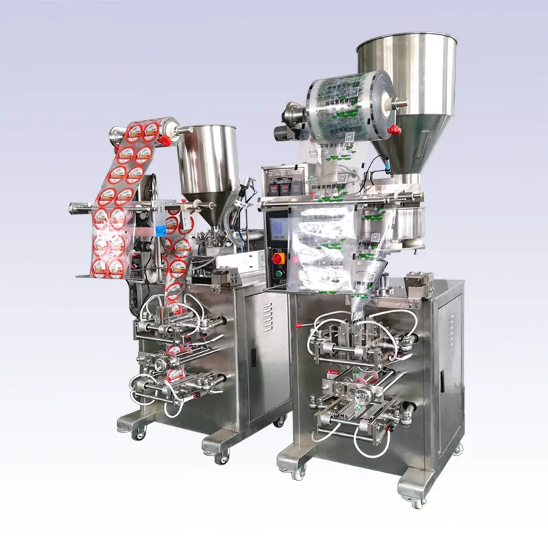 Manufacturer's direct sales fully automatic vertical four sided sealing packaging machine, liquid particle snack dry grain quant