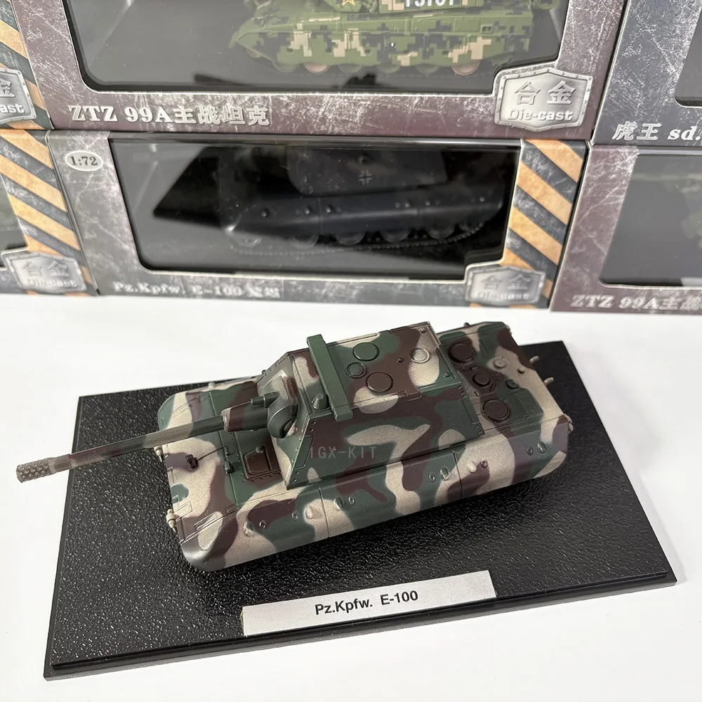 1/72 scale German E-100 heavy tank - E100 Rat-type Krupp turret military finished alloy model figurine