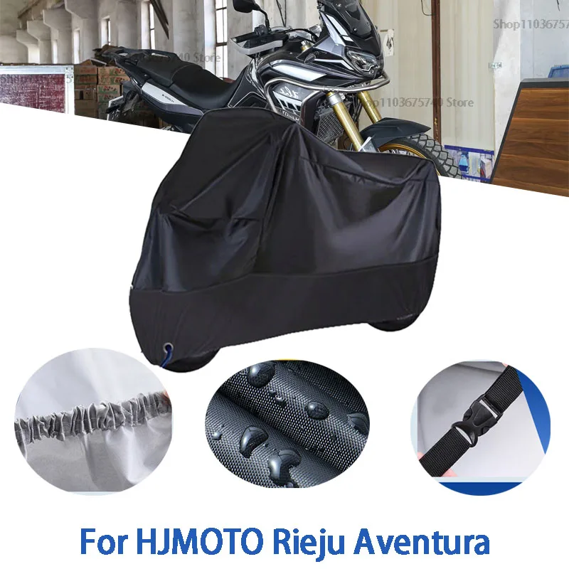 

Motorcycle Full Covers For HJMOTO Rieju Aventura Car Outdoors Sun Protection Dust No Ear Thickened Oxford Clothcover Accessories