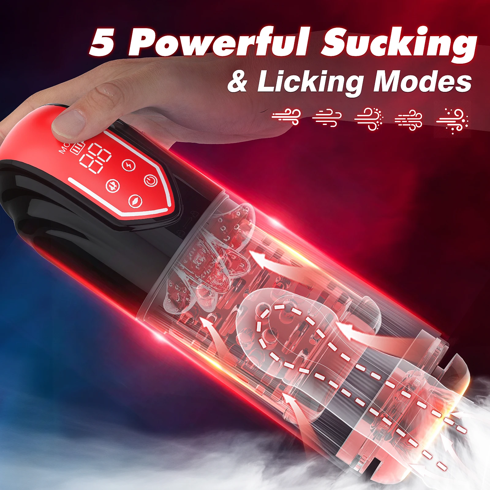 Automatic Male Masturbator Telescopic Rotation Vagina Masturbation Sucking Blowjob Sex Machines Pocket Pussy Sex Toy for Men view 3