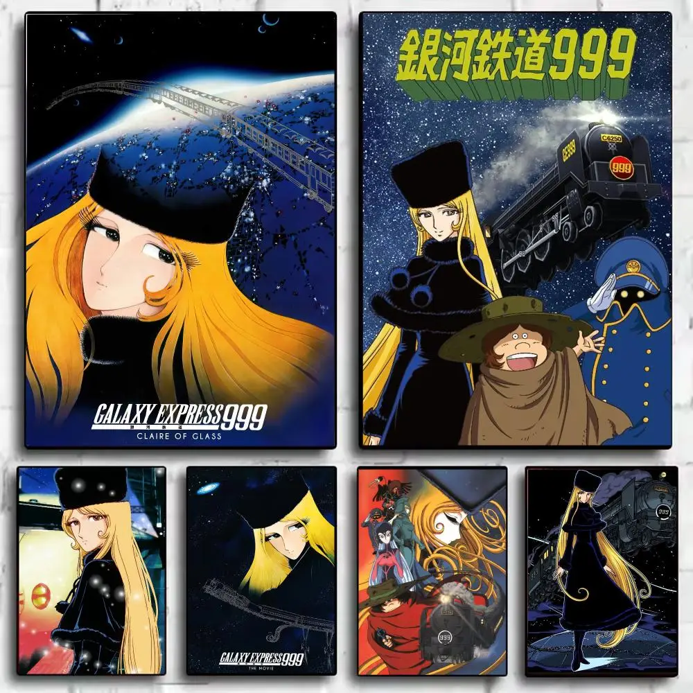 Cartoon G-Galaxy Express 999 Poster Modern  Wall Art Aesthetic Minimalist Bedroom Decor Cafe Home Gift