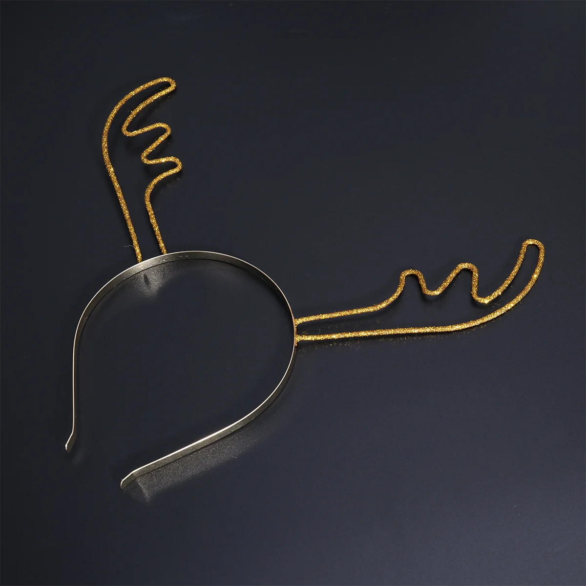 

Christmas Glitter Golden Reindeer Antler Headband Size Fits Adults Party Costume Hair Accessories Christmas Headband