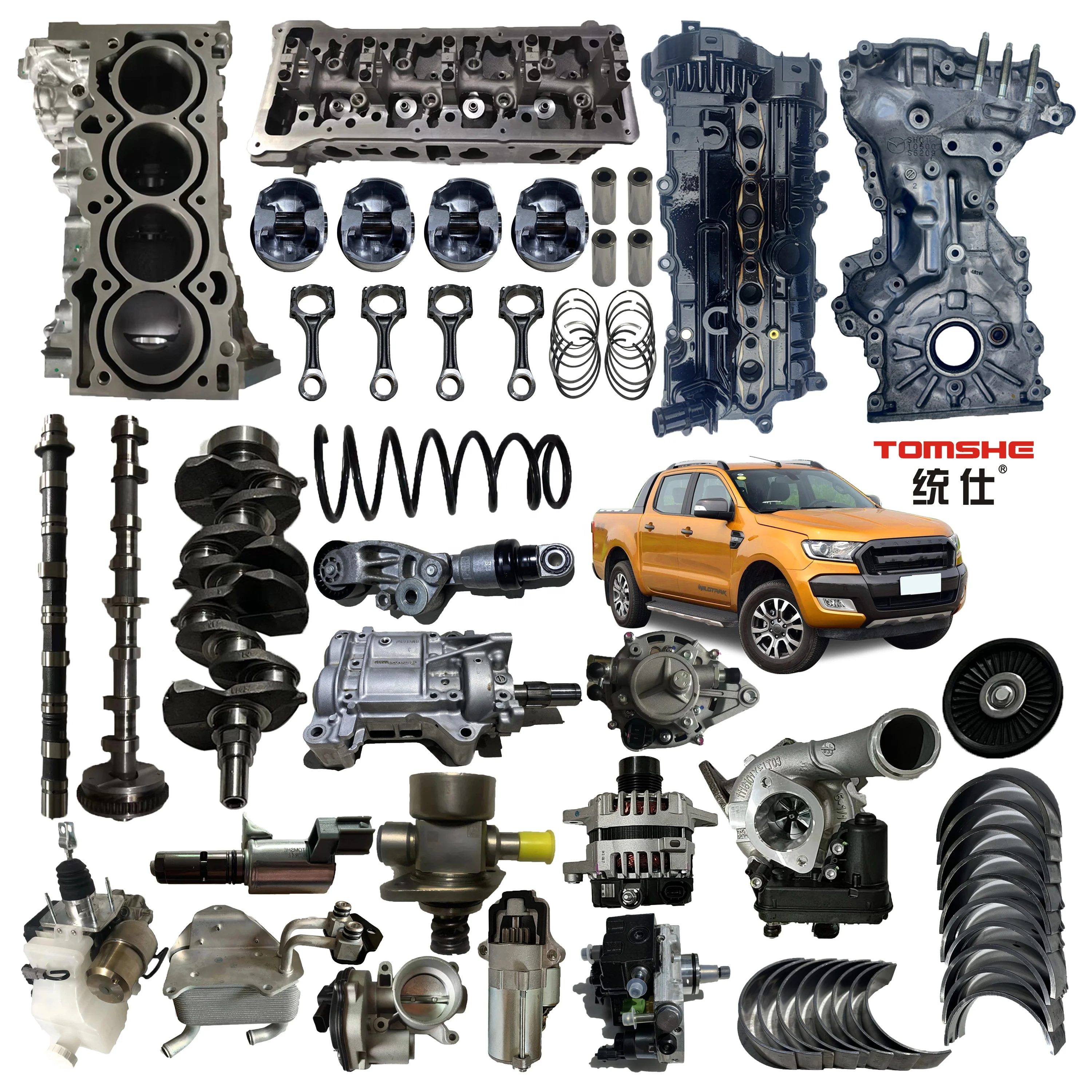 New Arrival Hot Same for Ranger 3.2 BT50 Cylinder Head Assembly OEM BK3Z-6049 Complete Cylinder Head