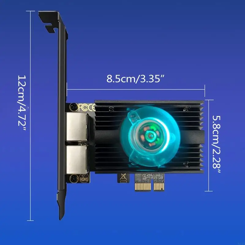 N84B PCI for Express Adapter 2.5GBase-T Dual-Ports PCIe Card NIC LAN Con