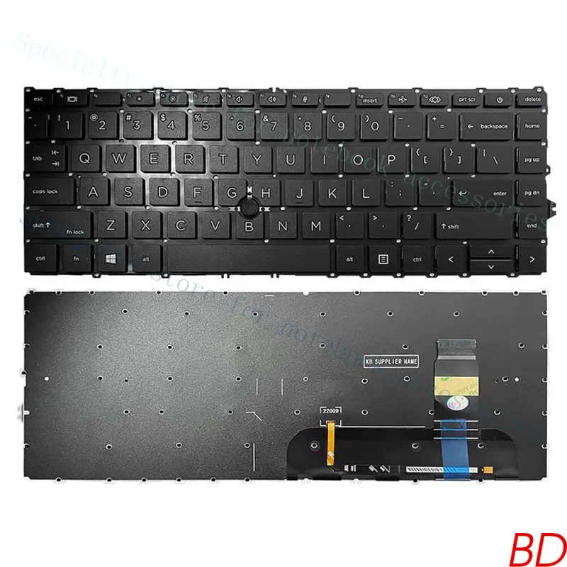 

Английская клавиатура A+ с подсветкой/без подсветки для HP ELITEBOOK 840 G7/840 G8