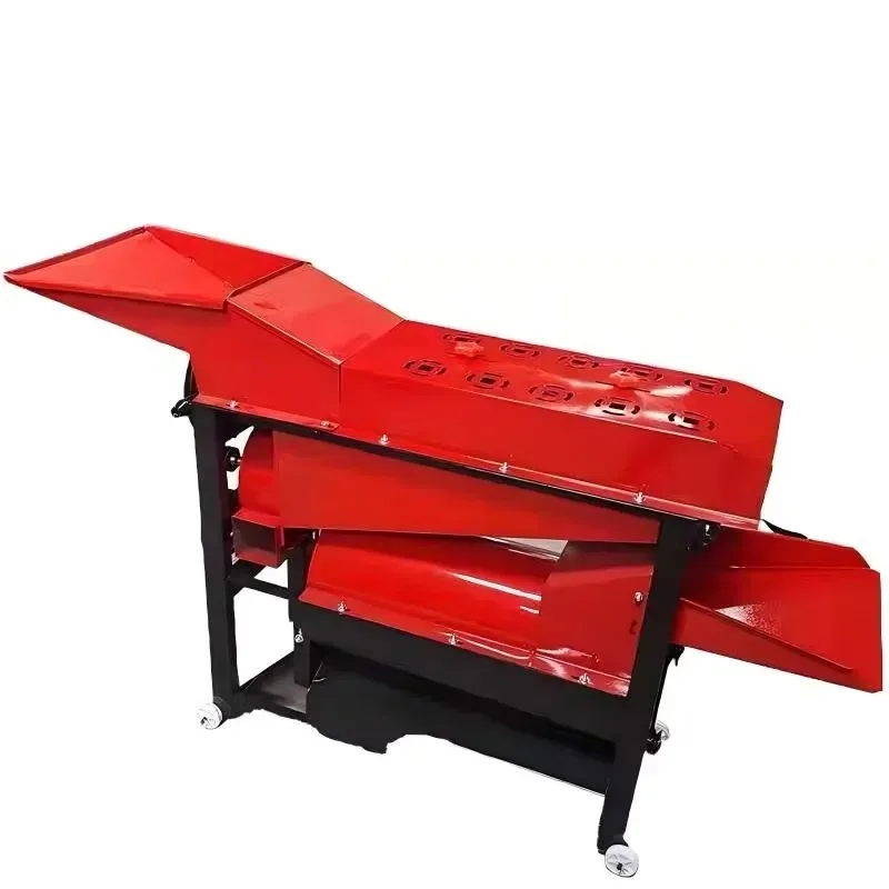 Electric agricultural corn threshing and peeling dual-purpose machine with motor threshing and peeling dual-purpose