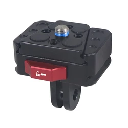 Mini V-Lock Mount Quick Release Plate Clamp DSLR for Gopro 13 12 Camera Tripod Adapter Mount Board Quick Switch Kit Accessories