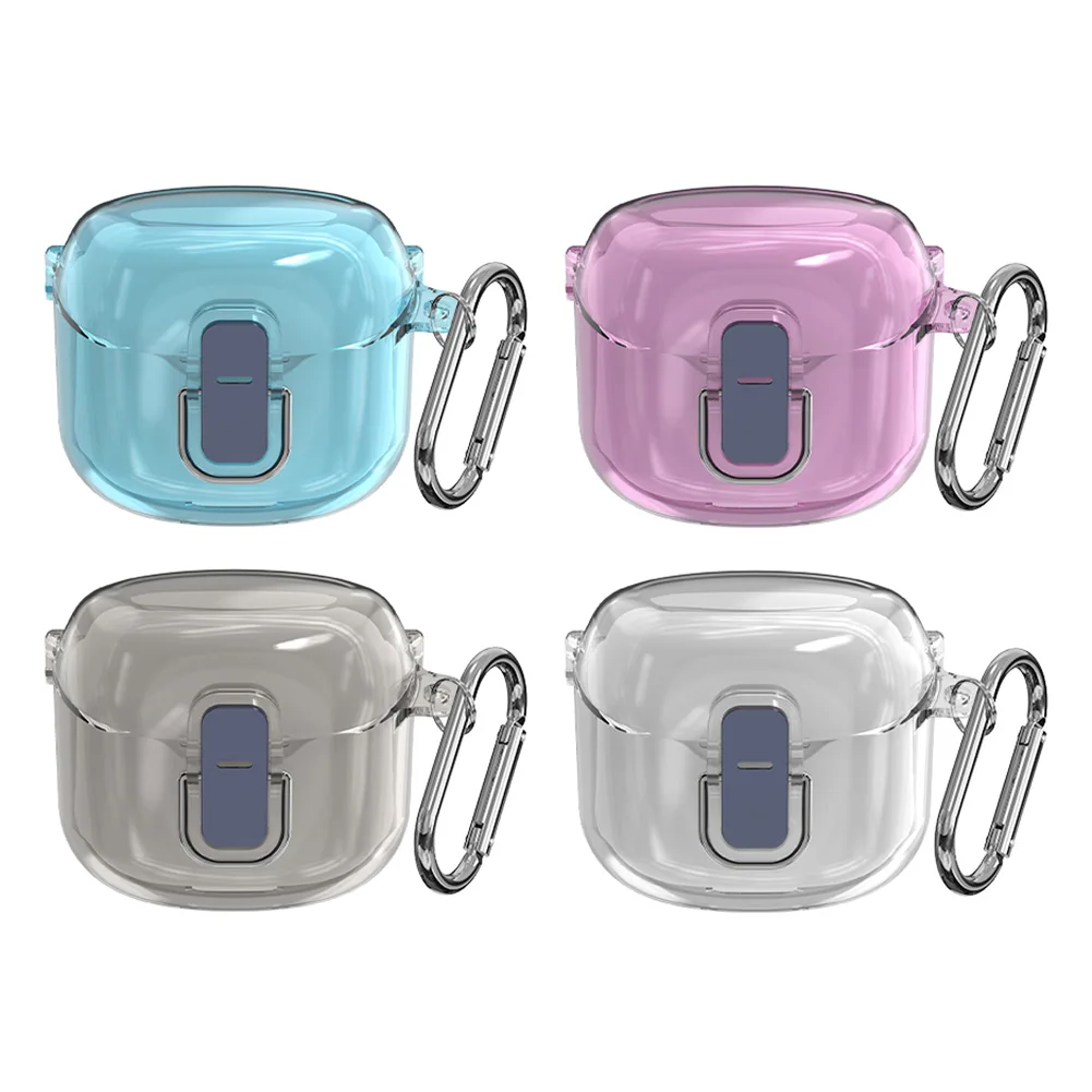 Earbuds Skin Cover Shockproof Hard PC Shell Clear Case Cover Protective Sleeve Anti-drop for JBL Tune Flex 2023 Wireless Earbuds