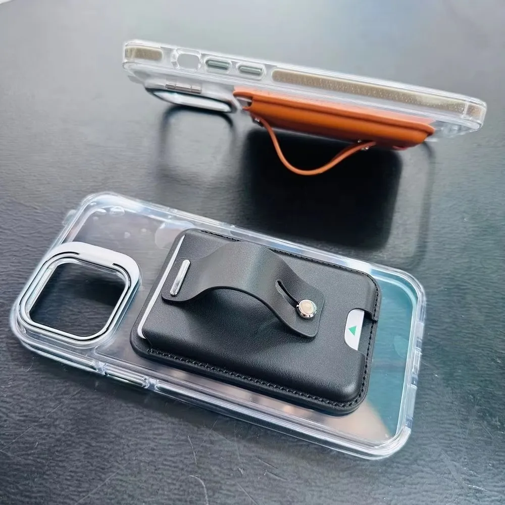 OUIO MagSafe Wallet Phone Card Holder Secure Grip Adjustable Phone Wallet Case Anti-lost Safety For IPhone 17 16 15 14 13 Series view 5