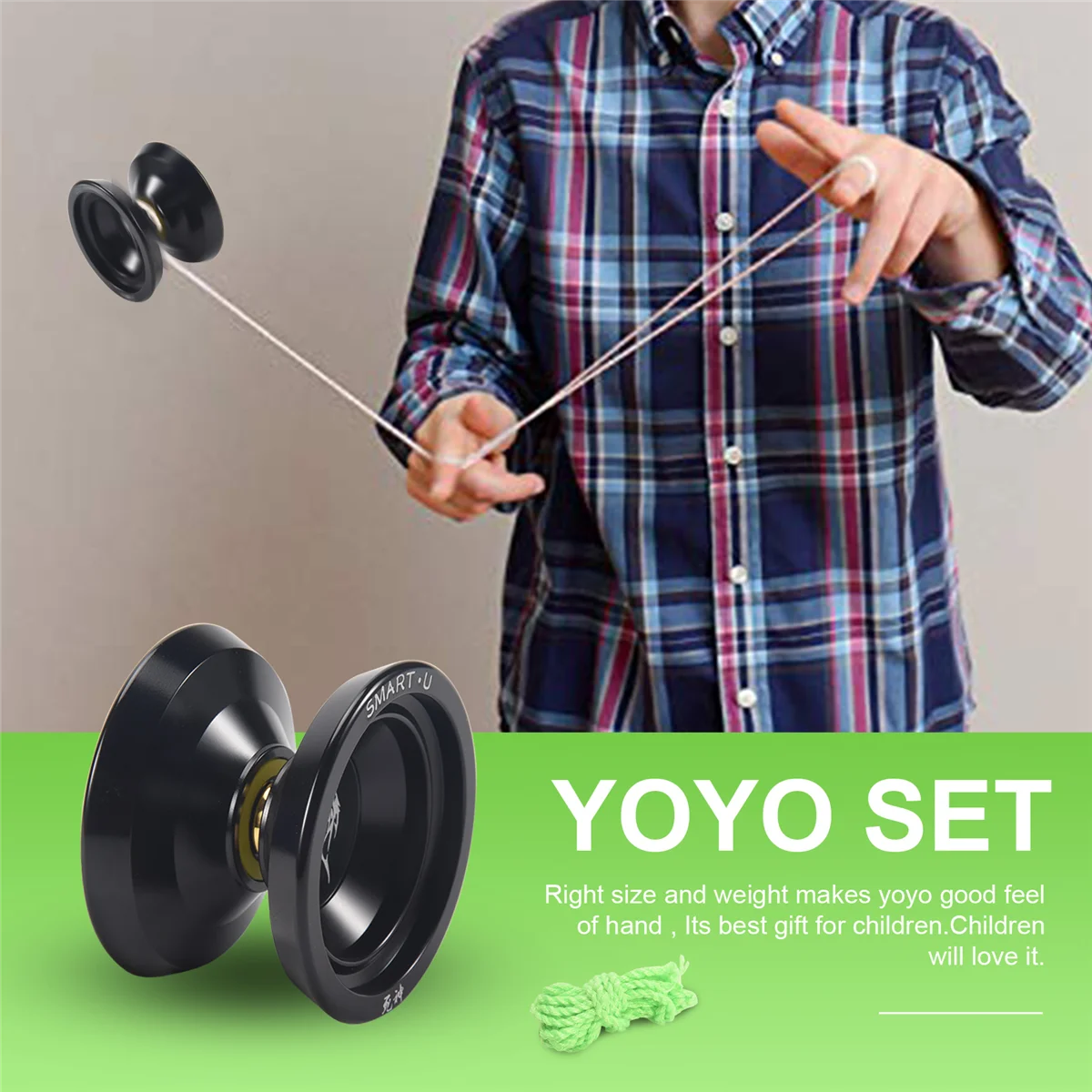 Новый профессиональный металлический йойо BEBOOYOYO, набор йо-йо + перчатка + 3 веревки S2, классические игрушки для йо-йо, диаболо, подарок для детей