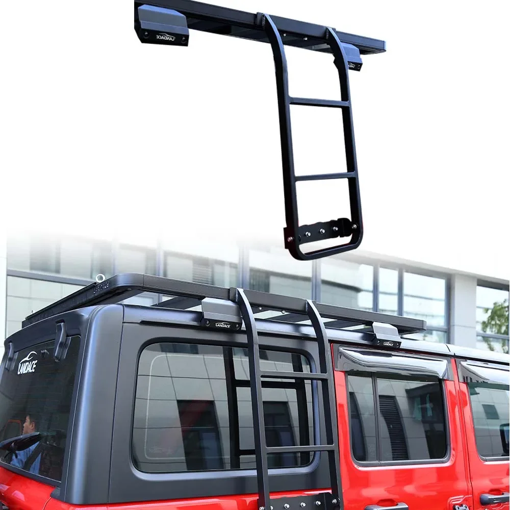 

Top sale powder coated steel pickup truck tailgate ladders bracket car roof ladder rack Jeep renegade