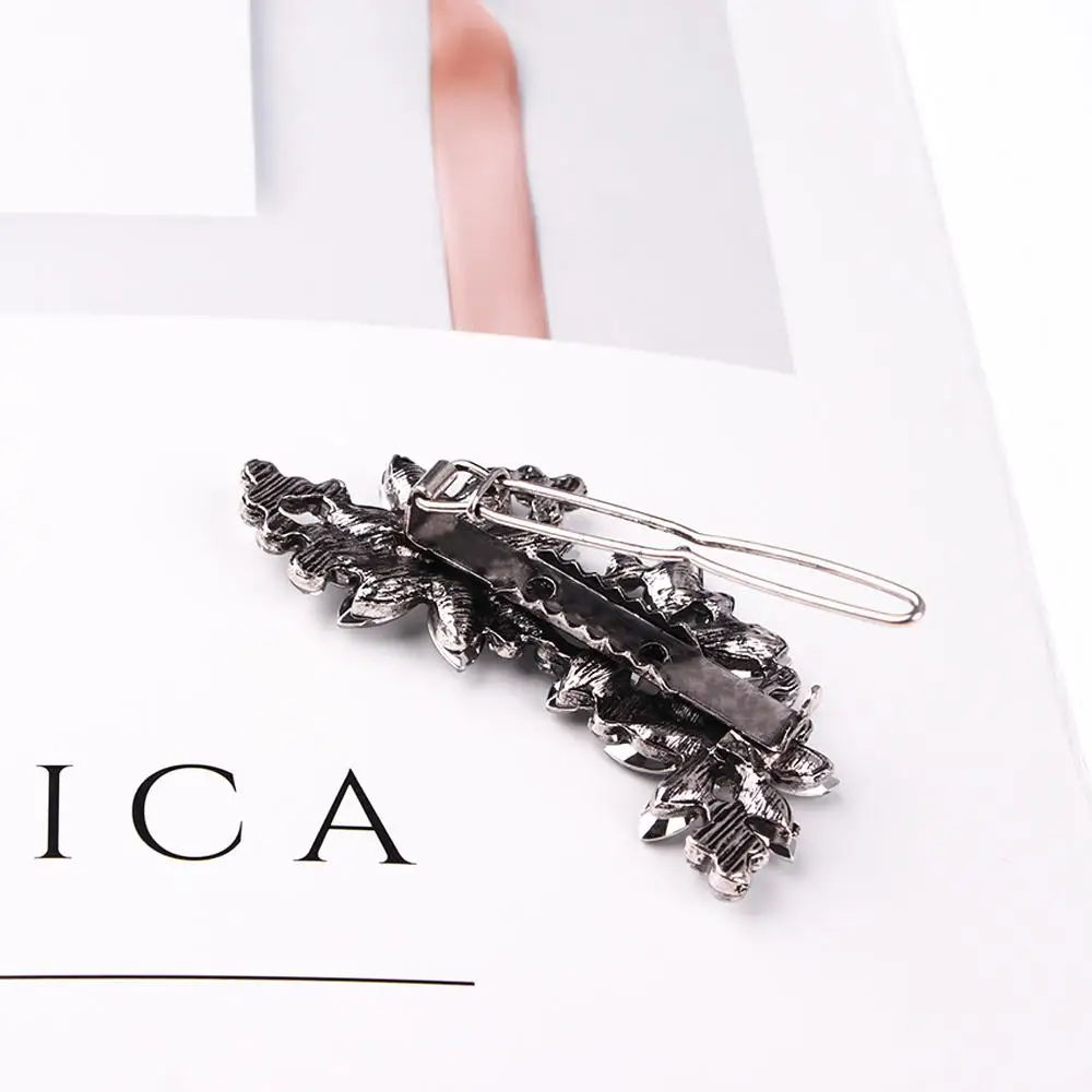 Милые заколки для волос со стразами для девочек, аксессуары, заколка для волос невесты, ювелирные изделия с кристаллами, цветок