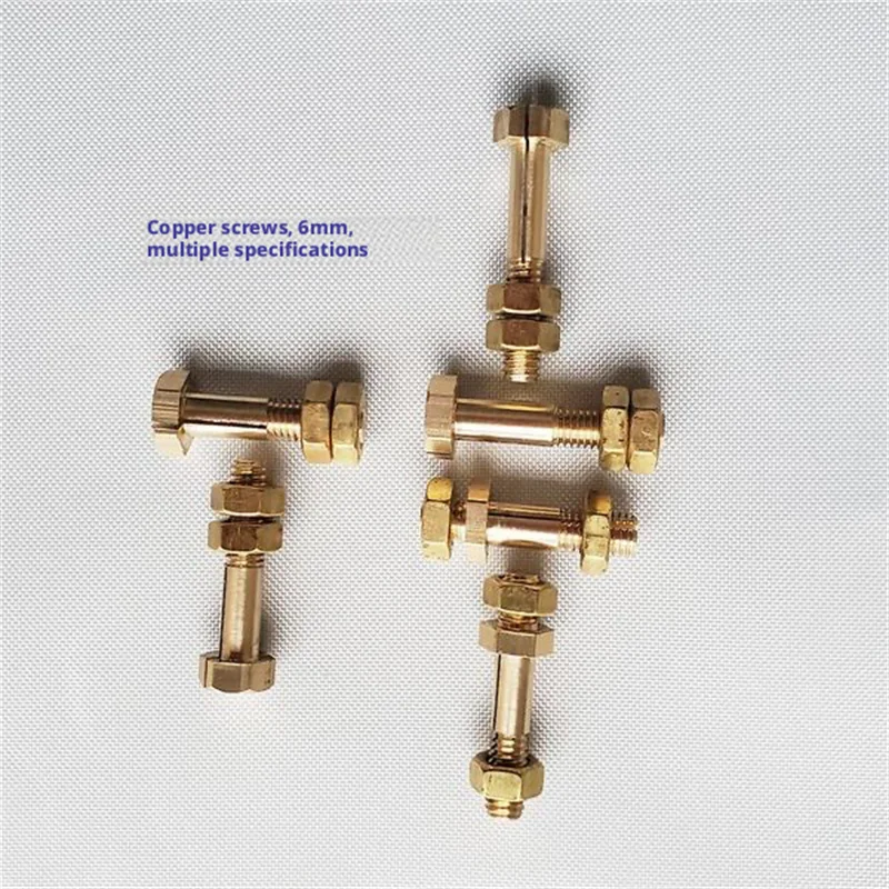 2pcs Brass Copper Split Screw M6 M8 for Vacuum Sealer Heat Sealing Fixation Compatible with Packaging Machine