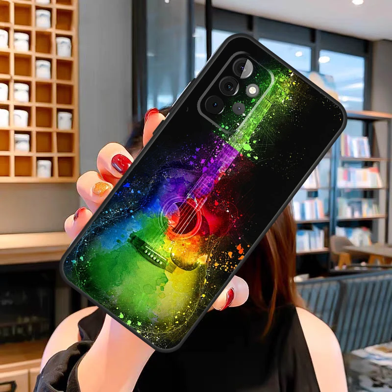 Nhạc Rock Nhạc Cụ Đàn Guitar Dành Cho Samsung A52 A32 A42 A22 A12 A51 A71 A50 A70 A13 A33 A53 A21S a02S A03S A52S Bao