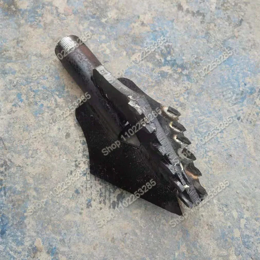 

Three Wings Water Well Drilling Super Hard Alloy Drill Bit/electric Drilling Rig/3 Wing Rock Drill Bit,one Inch Drill Pipe