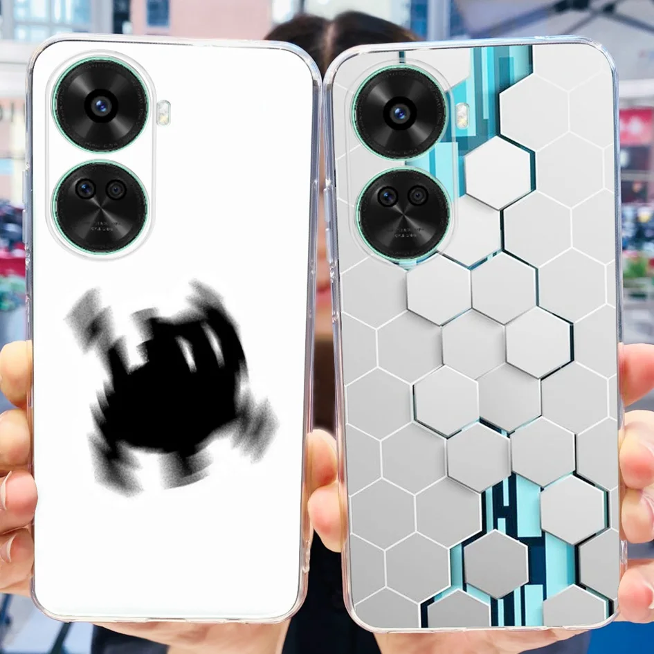 Huawei携帯電話用の透明なtpuケース,カラフルな花柄のソフトtpuケース,nova11用