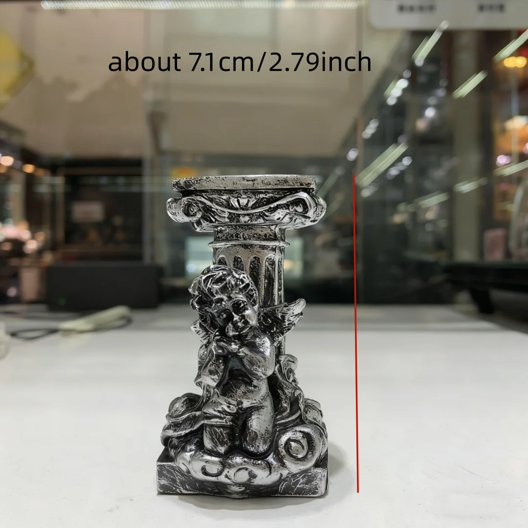 1pc Little Angel Boy base Crystal jade mineral label raw stone resin handicraft, home desktop decoration item