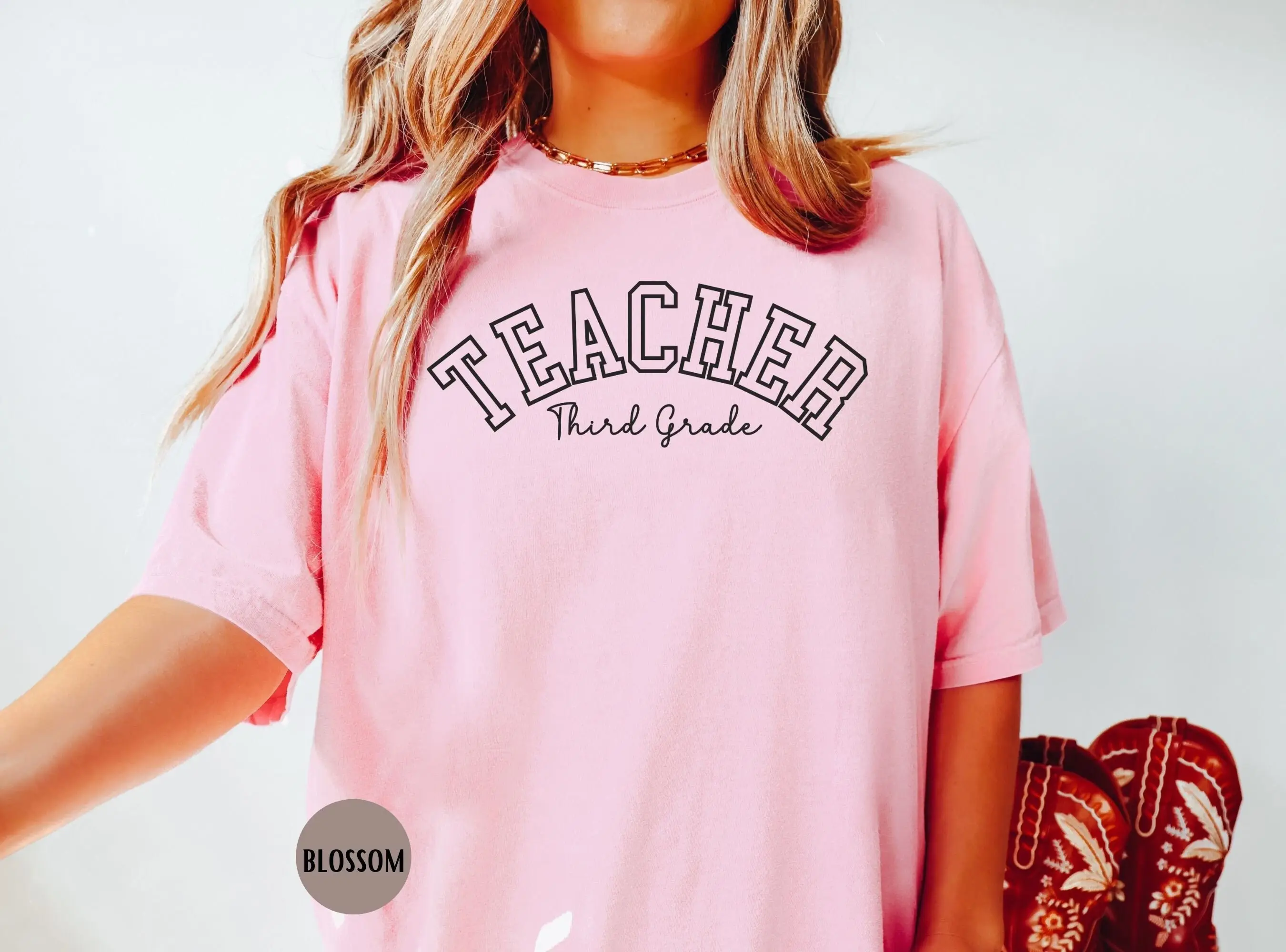 Third Grade Teacher T Shirt Level Team Back To School S Vintage Style College