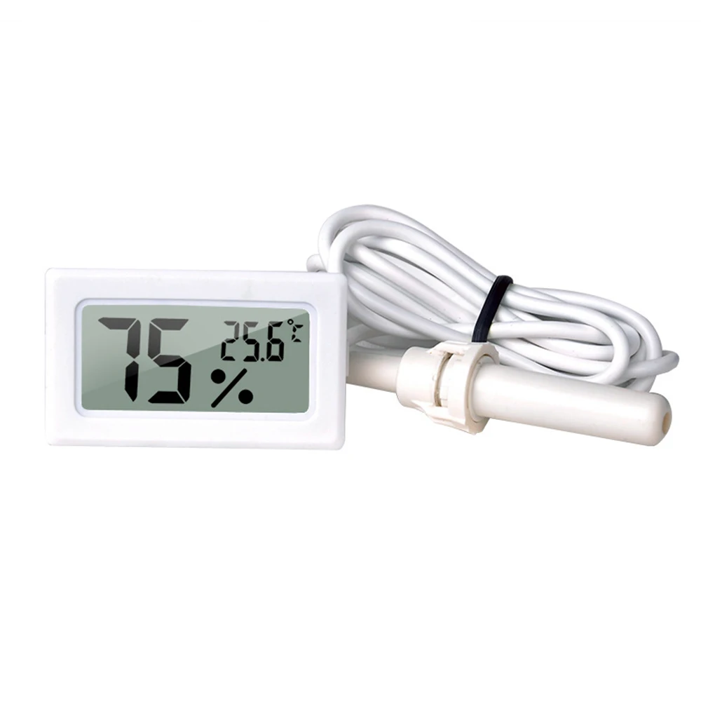 FY-12 Mini LCD Digitalthermometer Hygrometer Messgerät Tester Sonde Inkubator Aquarium Temperatur- und Feuchtigkeitsmesser Sensor Detektor – Detail 11