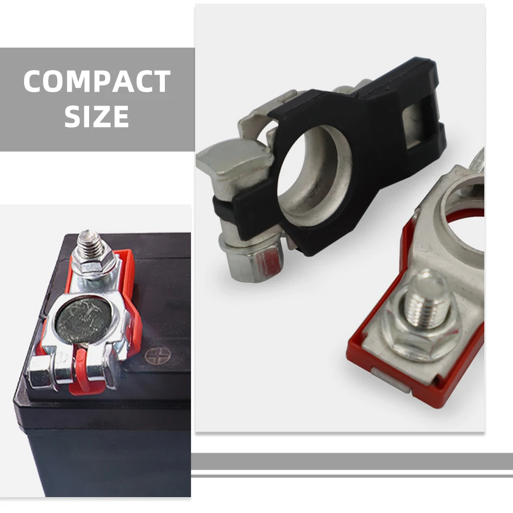 

1 Pair Terminal Clamps Metal Cable Clips For Car Truck Durable Auto Electrical Connector Parallel Grounding Tool