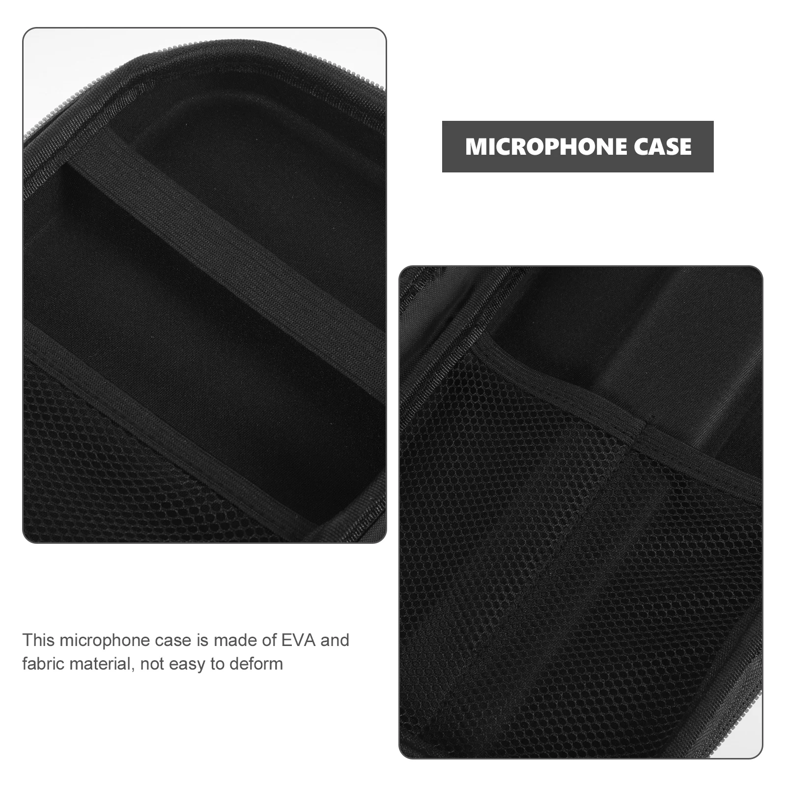 

Portable Wireless Microphone Storage Bag Holder with Zipper Bags Travel Microphones