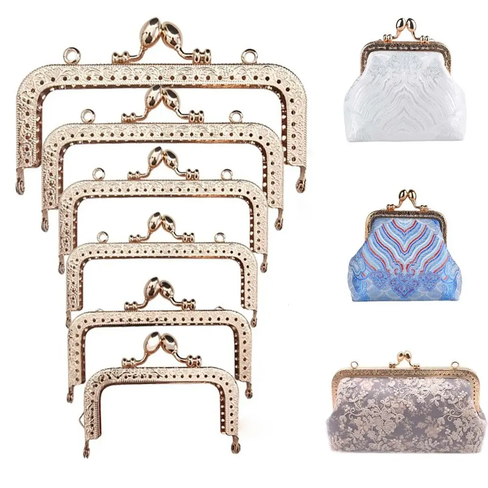 Mini Metal Purse Frame Kiss Clasp Bag Hardware Vintage Bag Kiss Clasp Lock Bag Frame Buckle DIY Craft