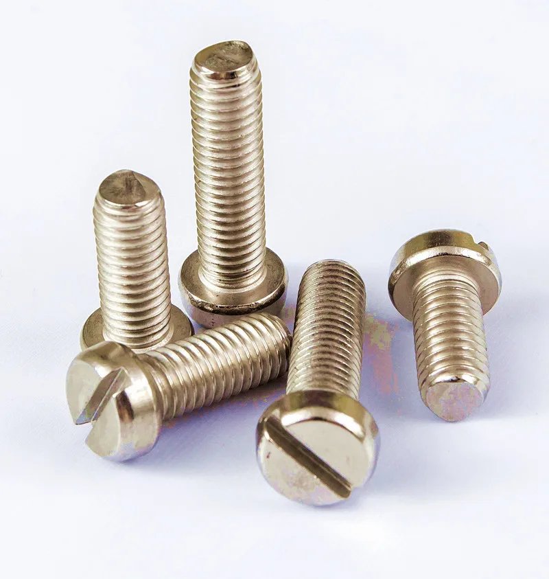 DIN84 GR2 Titanium Cheese Head Slotted Screw M1 M1.2 M1.4 M1.6 M2 M2.5 M3