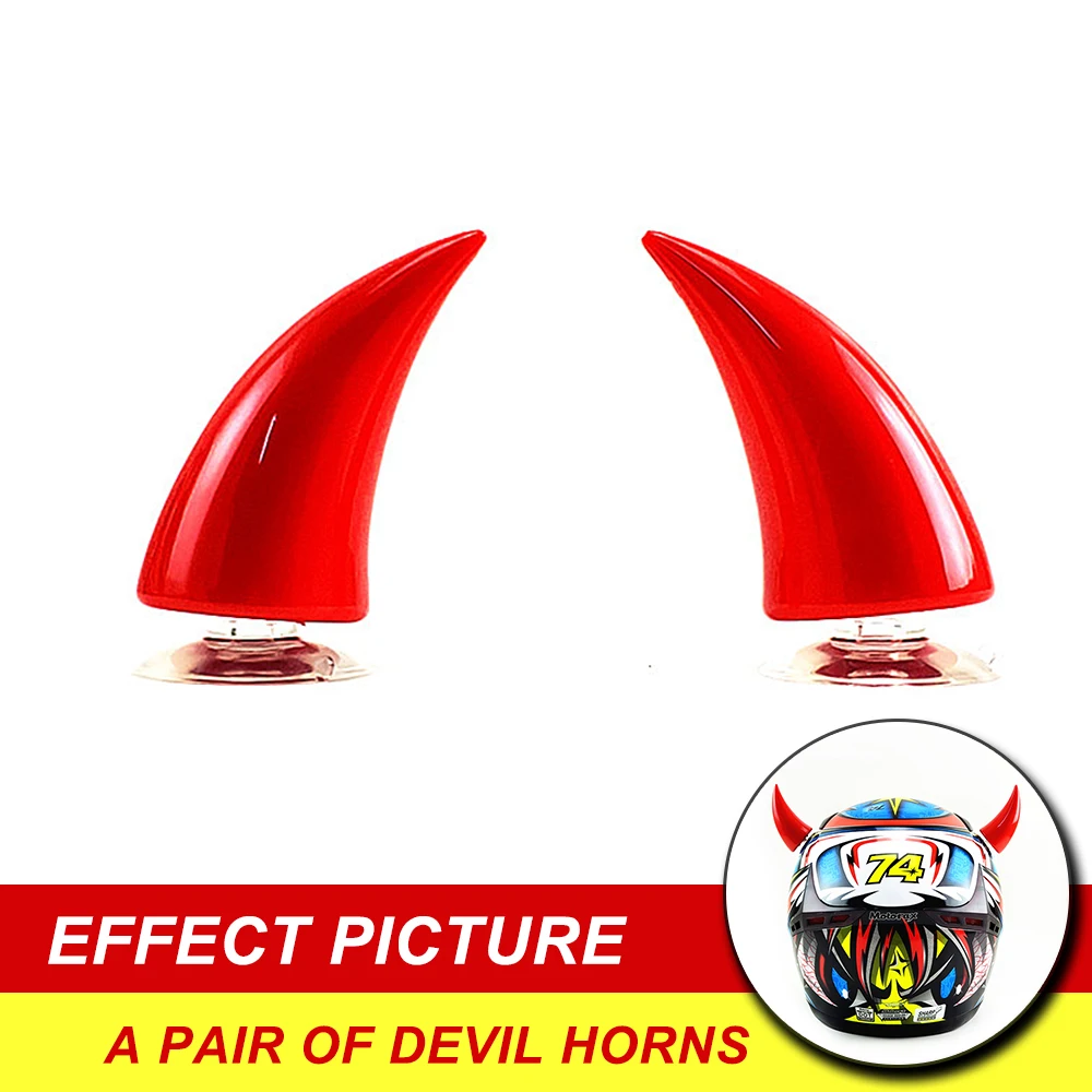 NEW Men\'s Motorcycle helmet Accessories Devil Horns Demon horn helmets for moto helmets decoration